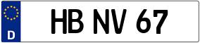 Trailer License Plate